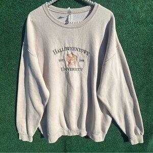 Cream Halloweentown University Crewneck Sweater